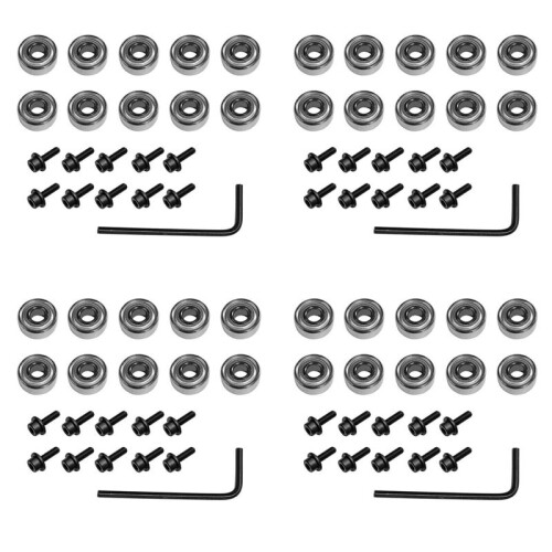 40Pcs Router Bits Top Mounted  Bearings Guide for Router Bit Bearing Repairing Replacement Accessory Kit 1