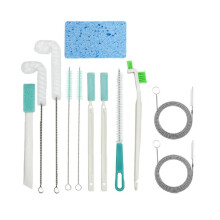 Juegos de Cepillos para Limpiar Máquinas de Hielo, 12 Kits de Herramientas para Limpiar Máquinas de Hielo con Cepillo para Grietas y Esponja para