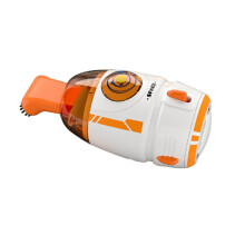 Desktop Vacuum Cleaner With Night Light Dual Nozzles,Usb/Aa Powered Mini Keyboard Dust Cleaner