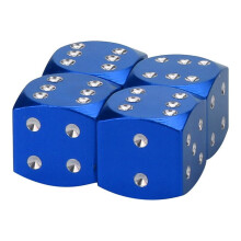 4pcs Dice Shape Car Truck Wheel Tire Air Valve Stem Cover Dust Cap Bicycle Valve