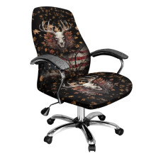 Stretch High Back Office Chair Cover, Compatible with Rotating Computer Chairs, Home Furniture Protector – S