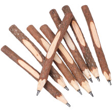 BESTONZON Rustic Wooden Twig Pencil Coffee for Artists and Writers 8Pcs
