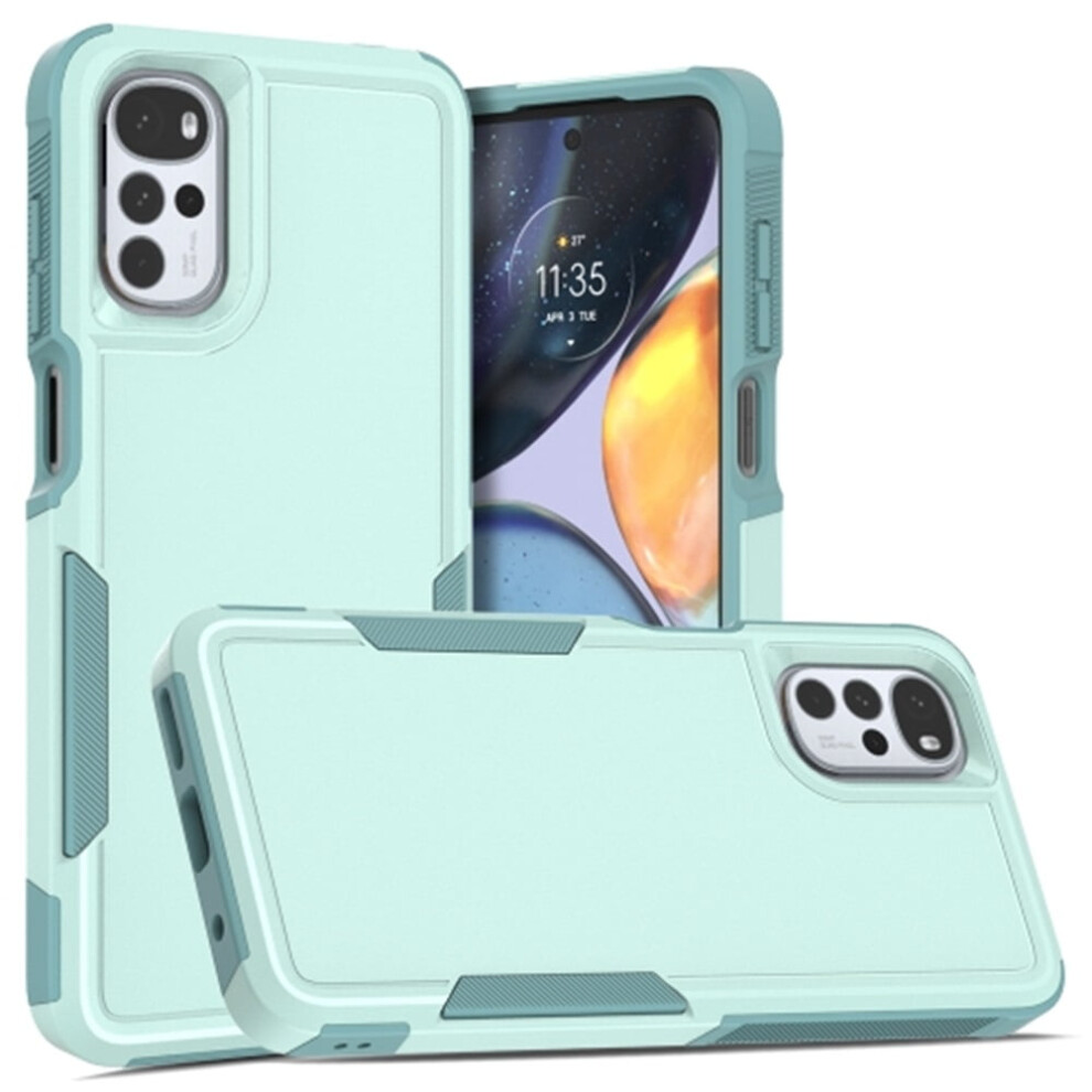 Defender Case For Motorola Moto G22 / E32 Â Heavy Duty, Dustproof, Shockproof, Non-Slip, Light Green 9028731607870
