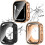 XiHAMA2-Pack2-σε-1Αδιάβροχη θήκη συμβατή με Apple Watch SE, SE6, 5, 4 – Προφυλακτήρας υπολογιστή + 1
