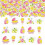 200 stk. citron babyshower konfetti – lyserød og gul 1