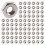 600 Stueck M3 3 mm Innengewinde Hex Metallmutter Verschluss Silber 1