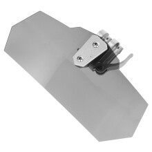 Universelle, verstellbare Motorrad-Windschutzscheibenverlängerung, Windabweiser für Motorräder, Grau