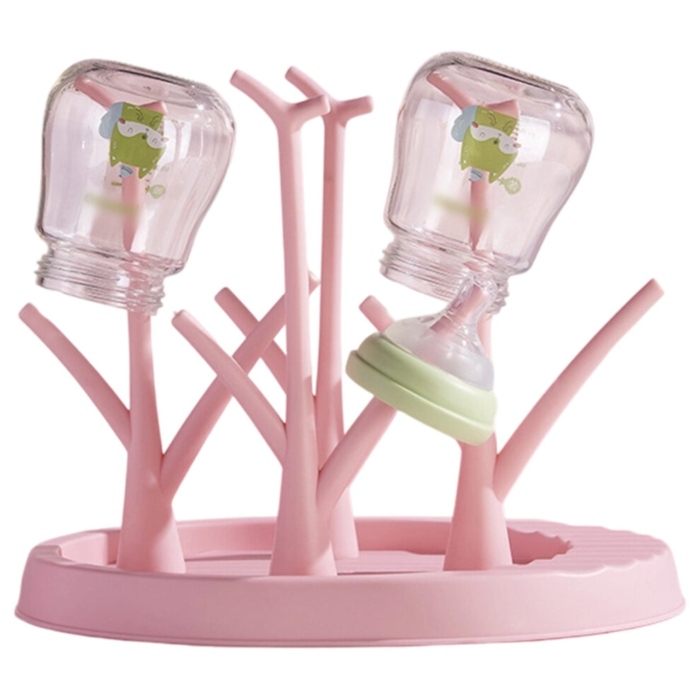 Baby Bottle Drying Rack Organizer Stand Detachable Space Saving Holder for Efficient Nursery Storage and Kitchen Countertop