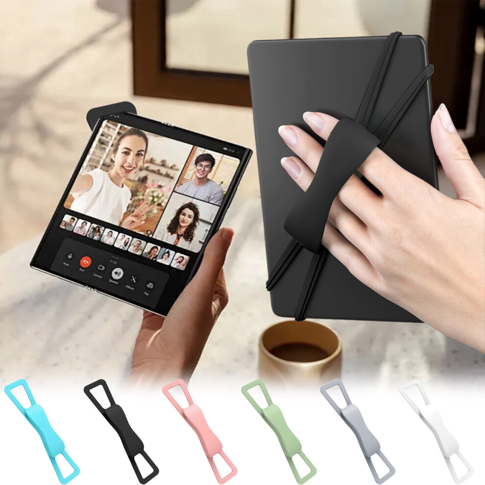 Adjustable Tablet Hand Strap Holder For 4.7Â8" Devices, Anti-Slip Silicone, Ergonomic Bed Reading Accessory Â Compatible With Most Tablets 9479868427549