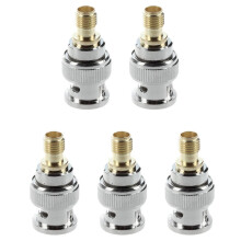 5X BNC Male to SMA Female Plug Coax Adapter
