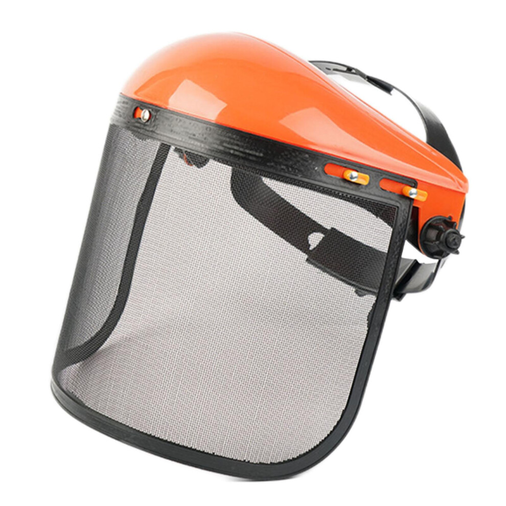 With Visor, Protective For Mower Forestry Logging, Orange Caps 9479868428089