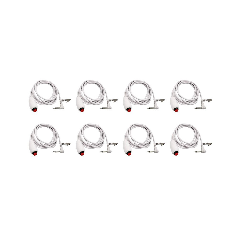 Kepptory 8X Nurse Call Cable 6.35Mm Nurse Call Device Emergency Call Cable With Push Button