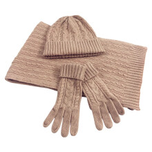 Warm Winter Knit Hat And Scarf Set Cozy Soft Yarn For Cold Weather Outdoor Activities
