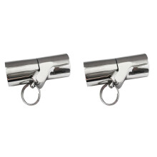2X Boat Handrail Fitting -Boat Pipe Connector,Folding Swivel Coupling Tube Joint Connector for 7/8Inch (22MM)