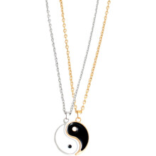 Yin Yang Necklace Multi Color Stainless Steel for Couples Decor