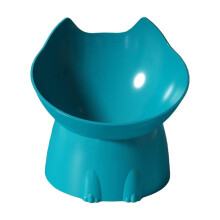 Cute Elevated Cat Feeding Bowl, Raised for Indoor Cats, Cute Elevated Cat & Small Dogs Food 3 Inch Height, Reducing Pet’s Neck Bending and Pressure