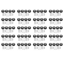 OD 50mm 80 Sets of Luggage Suitcase Replacement Wheels Axles Deluxe Repair Tool