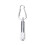 Y-059 Silver Mini Flashlight Aluminum Alloy 1-Pack 1