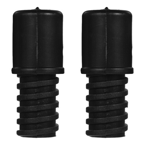 2Pcs Mop Stick Replacement Black Plastic For Ergonomic Grip Cleaners