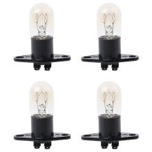 4Pc Microwave Oven Global Light Lamp Bulb Base Design 250V 2A Replacement Universal