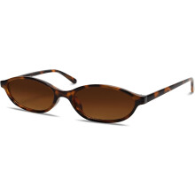 PUMIER Retro ovale solbriller for kvinner Elegante katteøyne 90-talls solbriller Lette smale skjermer Trendy UV-beskyttende solbriller