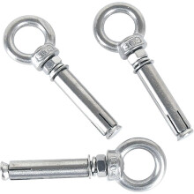 M6 x 70mm Expansion Bolts 304 Stainless Concrete Expansion Anchor Eye Screws Anchors Bolts 5-Pack