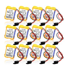 12pcs 6V 2200mAh BRAGCF2W Replacement Battery A98L00310011 for Fanuc PLC System Reliable Backup Power