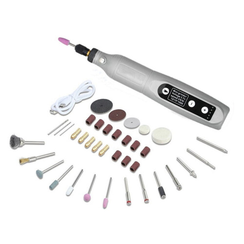 Cordless Rotary Tool Kit 3.7V 5-Speed for Sanding Polishing