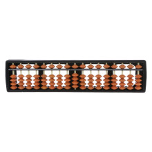 17 Digit Rods Standard Soroban, Chinese Japanese Calculator Counting Tool Compatible for Kids and Adults Brown