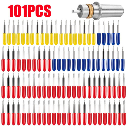 101 τεμάχια Κόφτης βινυλίου 30/45/60 μοιρών, plotter, Roland Blades+Roland Blade Holder**