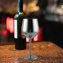 Stainless Steel Red Wine Glass Goblet - 530ml Shatterproof Wine Cups for Indoor & Outdoor Use - Perfect for Parties, Camping & Gifts
