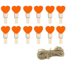 Mini Wooden Photo Pegs - Colorful Clips for DIY Crafts & Decorative Wall Displays