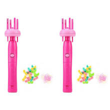 2X Women Portable Electric Automatic DIY Hairstyle Tool Braid Machine Hair Weave Roller Twist Braider Device Kit