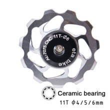 Lot de 2 galets de dérailleur arrière VTT 11 dents en aluminium avec roulements céramiques (USA)