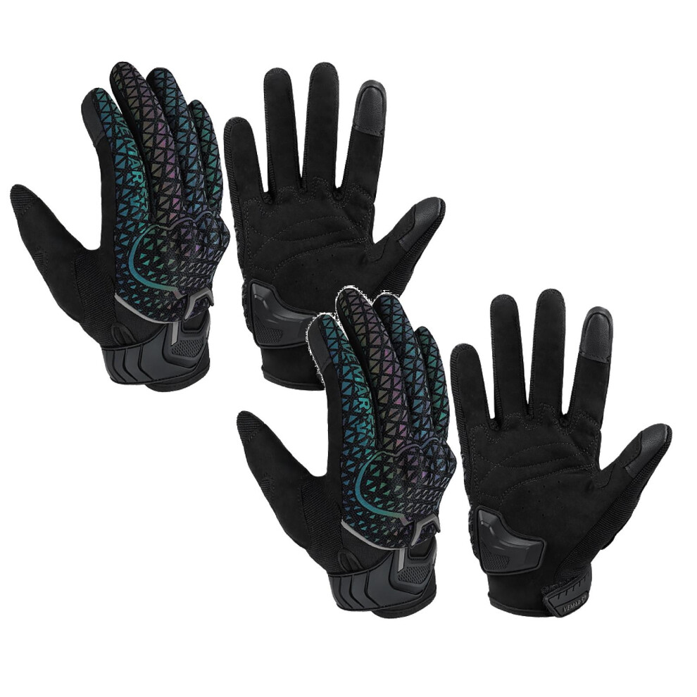 Clearance Hand Protection Equipment Under $20,Highly Reflective Motorcycle Gloves Womens Riding Gloves Motorcycle Cushioned Tpu Casing Summer 2Pc 9479868566309