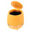OUNONA Mini Trash Can with Lid Yellow 1