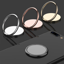 Soporte para teléfono con anillo de dedo, fuerte succión, ajustable, universal, magnético, para exteriores, plateado, talla única.