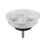 White Plastic Kitchen Sink Strainer Stopper For Vegetable Washing Basin 1