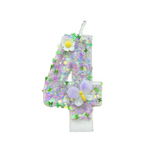 Velas con números Glitter3D para pasteles de cumpleaños, temática dulce para niñas y mujeres, cumpleaños, bodas, aniversarios, fiestas y
