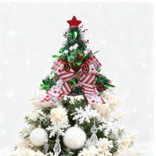 Red Christmas Bow Tree Topper Hat