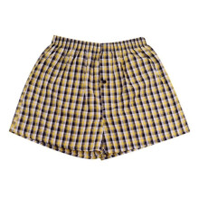 Casual Rutigt Tryck Elastisk Midja Herrunderkläder Sommar Strandbyxor Boxershorts, Slumpmässig Färg