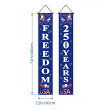 2 Pack 250th Anniversary Door Banner (1776-2026), USA Patriotic Porch Sign for 4th of July, Independence Day Party Supplies