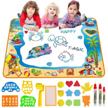 Water Doodle Mat Aqua Drawing Painting Mat Large 100 x 70cm Mess Free Learning Toys Gift