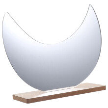 Unbranded Frameless Irregular Shaped Makeup Mirror 24x17 cm