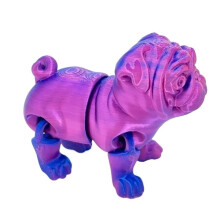 Estatueta de cachorro Kyoba impressa em 3D, ornamento decorativo, 1 peça.