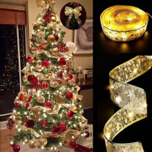 Morttic Ribbon Fairy Lights 6.5FT 20LED Silver Warm Light