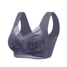 Curvy Workout Bralette, Designed to Enhance & Support, Perfect for Plus Size Women Who Want Style & Function Gray 44
