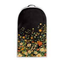 Opvouwbare stofhoes met bloemenprint voor koffiemachine (40 cm hoog x 24 cm lang x 18 cm breed) – Geschikt voor de meeste keukenblenders.