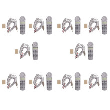 10X Telephone Butt Test Tester Lineman Tool Network Cable Set Device C019 Check for Telephone Fault Grey White