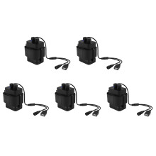 5X Waterdichte DIY 6 X 18650 Batterijbehuizing met 12V en USB-Voeding voor Fiets-LED-Licht Mobiele Telefoonrouter